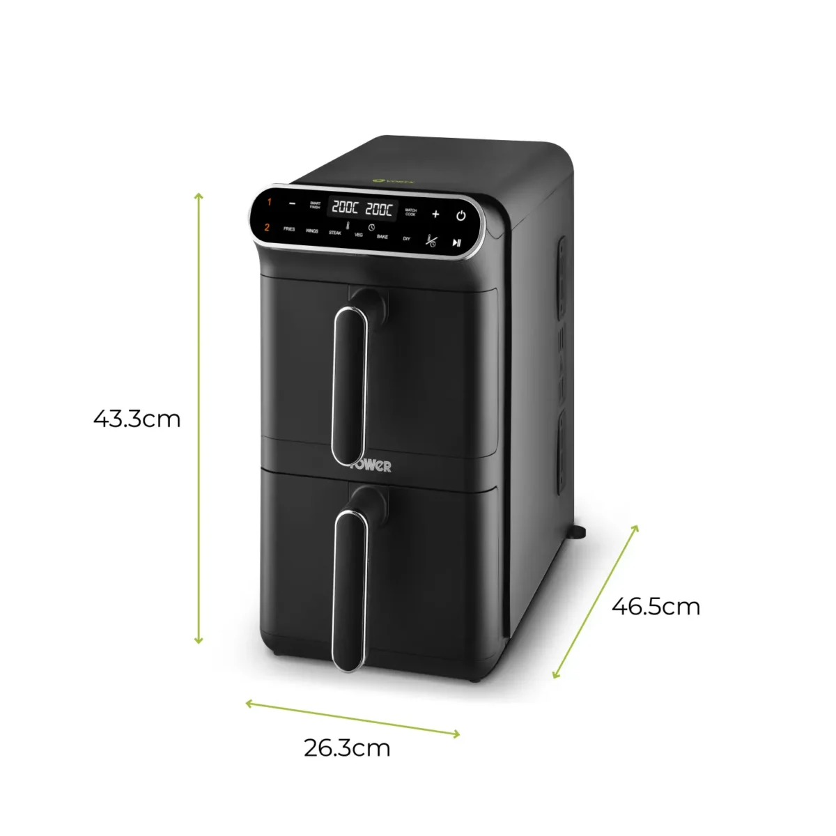 Tower Vortex Double Stack AirFryer 11 Litre Capacity - Image 3