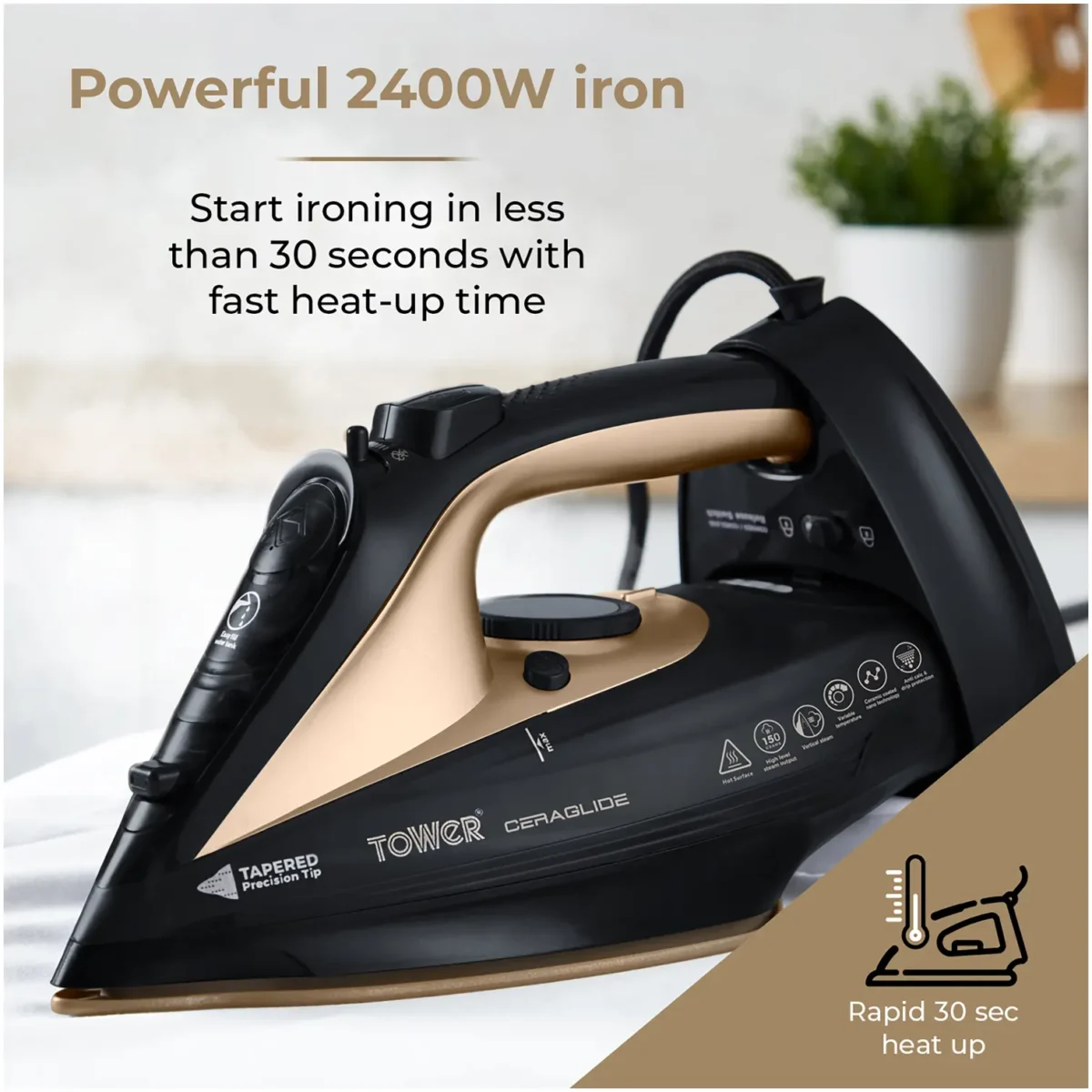 Tower Cord/Cordless Iron 2400w - Image 5