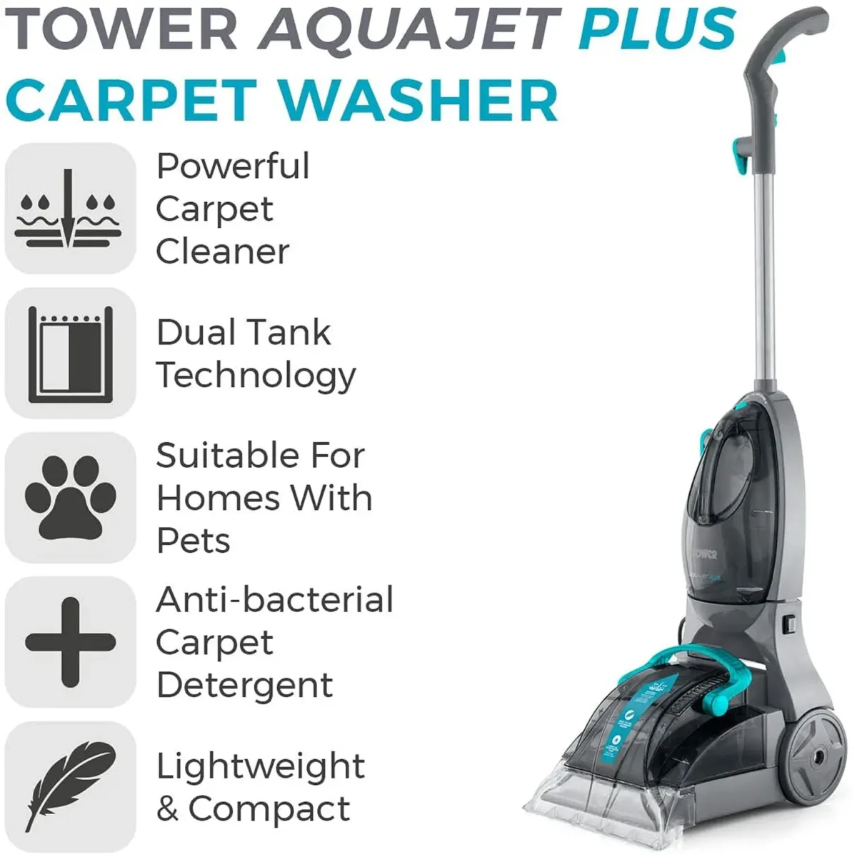 Tower Aquajet Plus Carpet Washer - Image 2