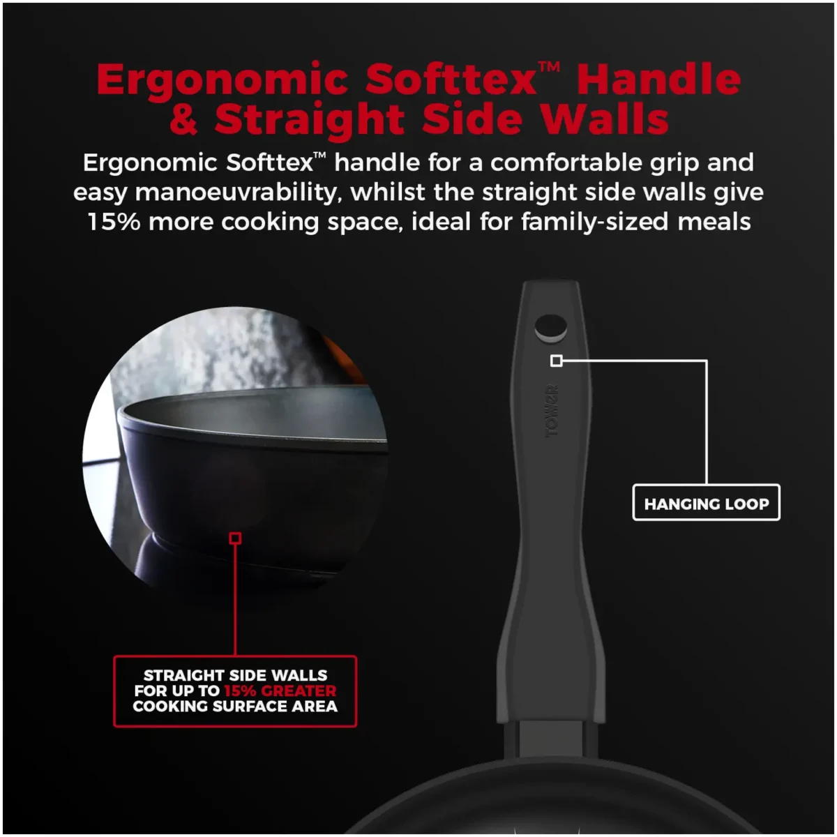 Tower Forged Smart Start Frying Pan 32cm - Image 7