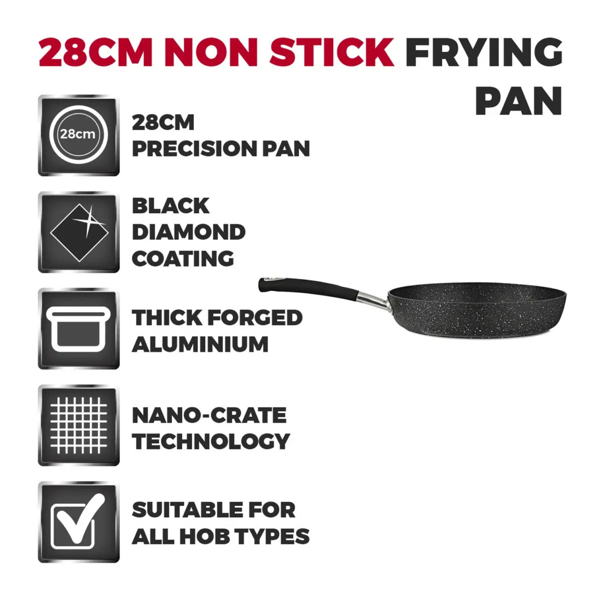 Tower Precision Frying Pan 28cm - Image 7