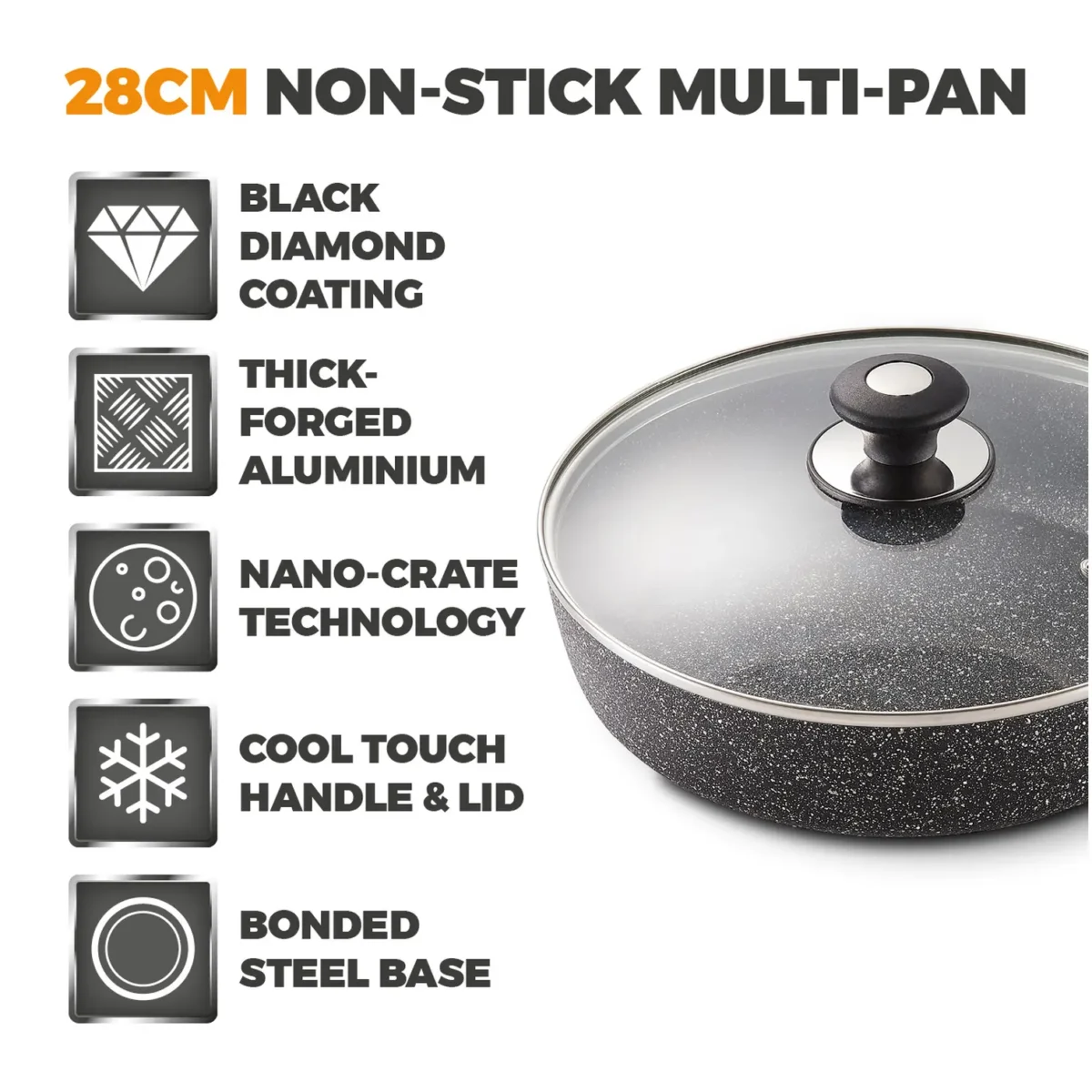 Tower Precision Saute Pan 28cm - Image 8