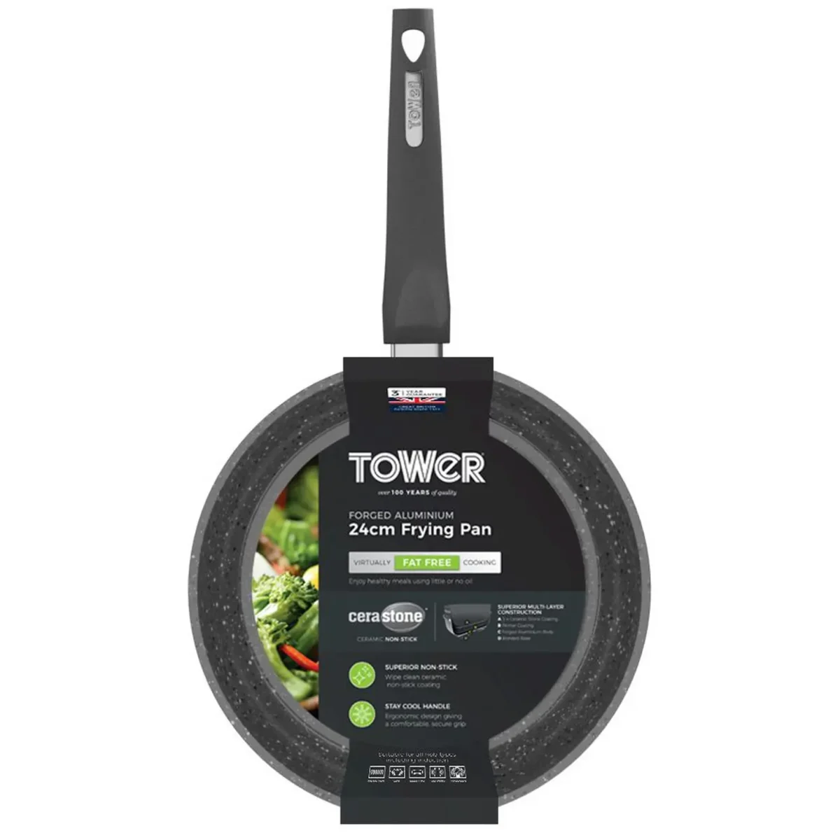 Tower Cerastone Frying Pan 24cm - Image 5