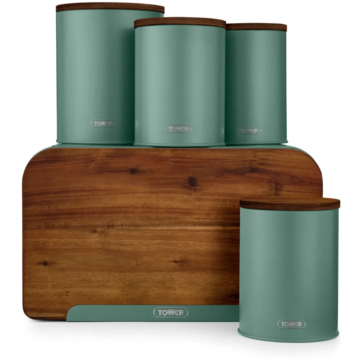 Tower Scandi 5 Piece Storage Set Jade - Image 1