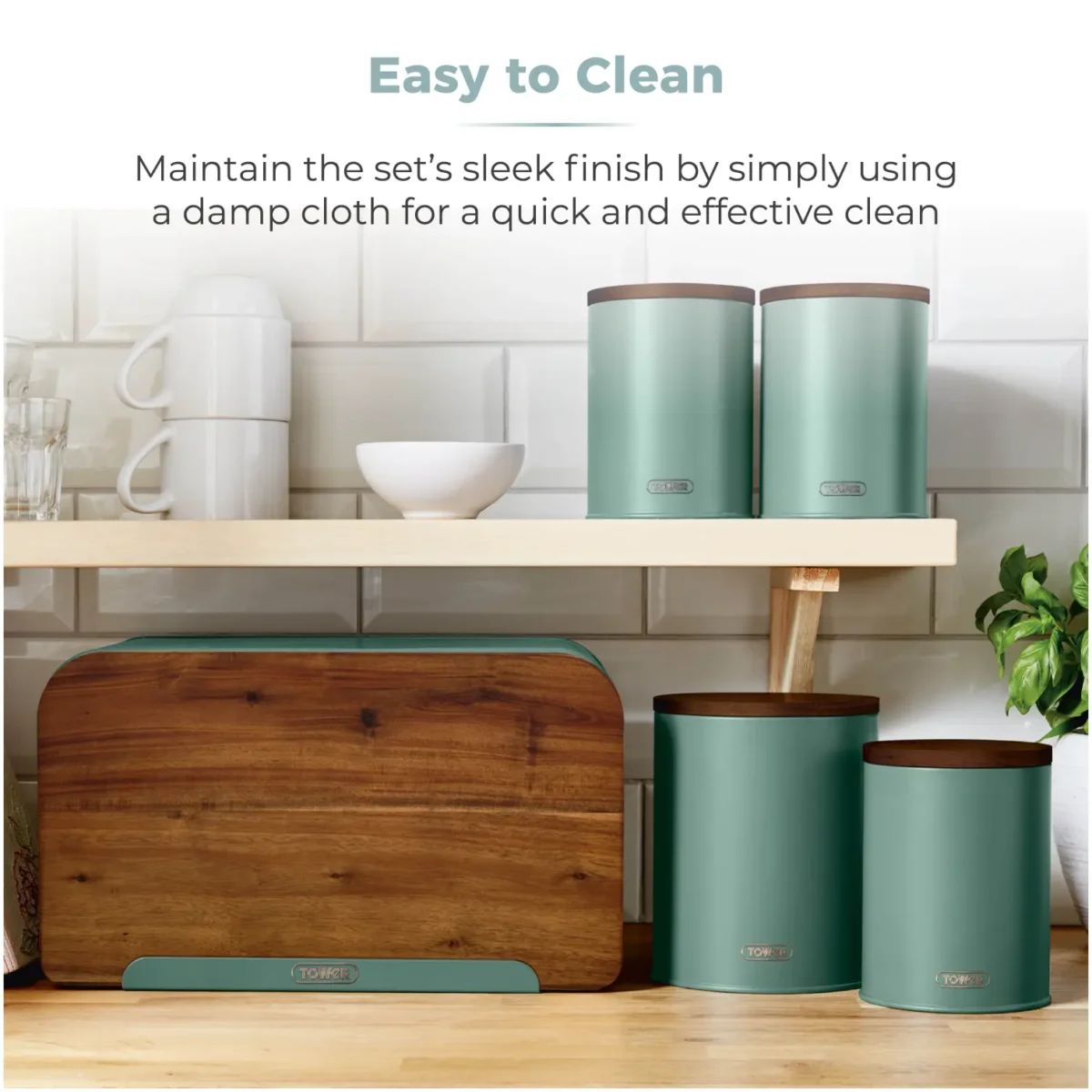 Tower Scandi 5 Piece Storage Set Jade - Image 7
