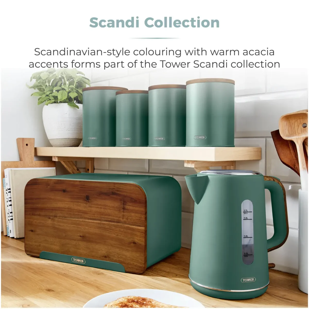 Tower Scandi 5 Piece Storage Set Jade - Image 8