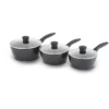 Tower Diamo 3 Piece Saucepan Set With Black Diamond Coating
