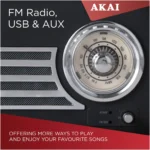 Itek A60048BLK Vintage Radio AM & FM Bands - Image 4