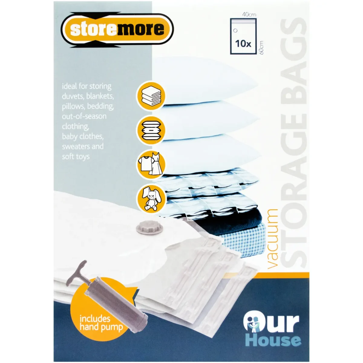 10pc Vacuum Storage Bags - Image 1