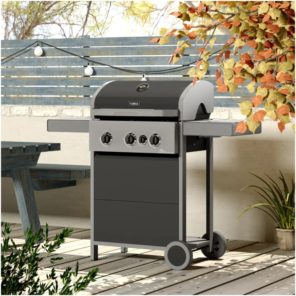 Tower Stealth 3 Burner Gas BBQ - Image 2