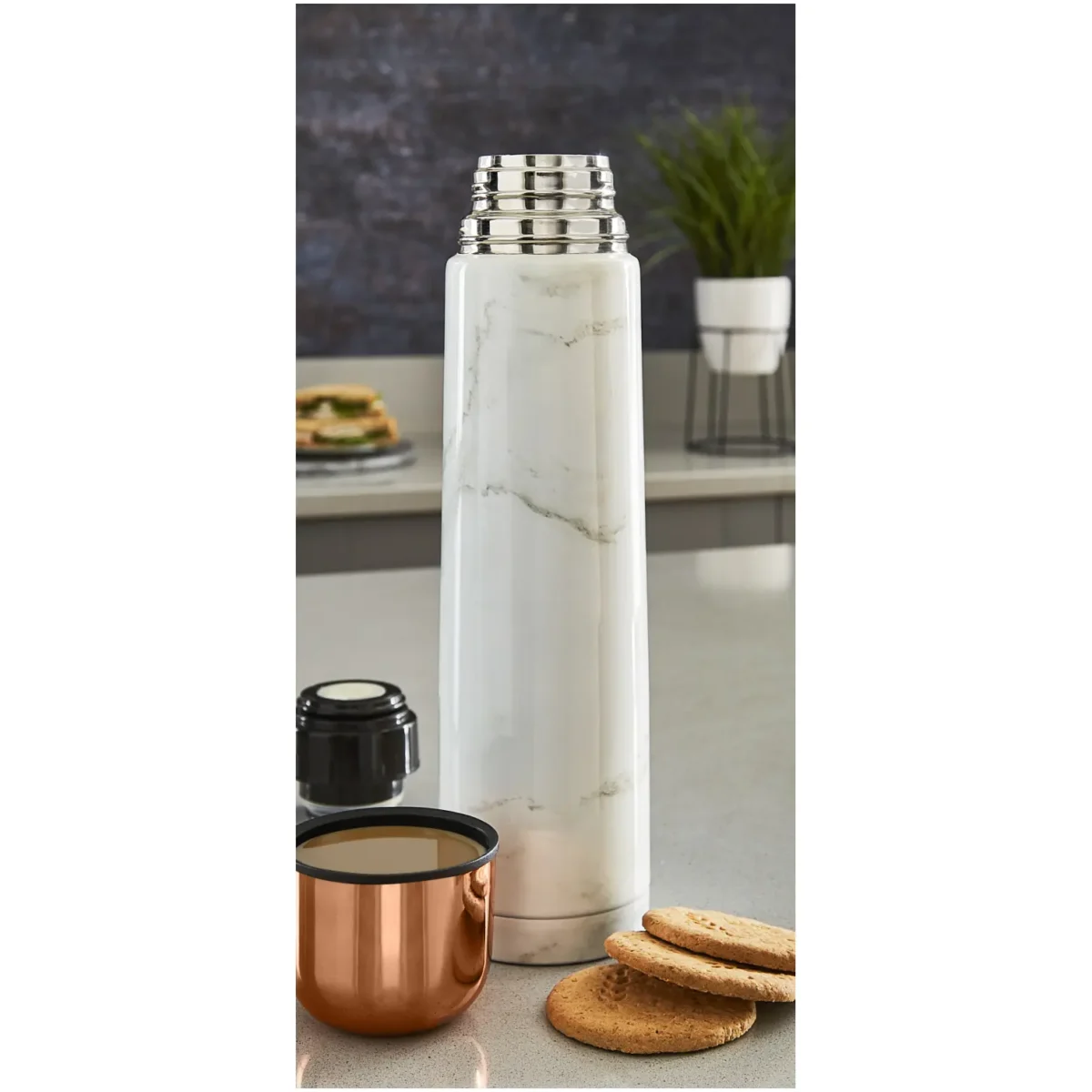 Tower Marble Rose Gold Flask 1.0Ltr - Image 2