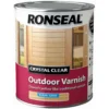 Ronseal Satin Outdoor Varnish Crystal Clear 750ml