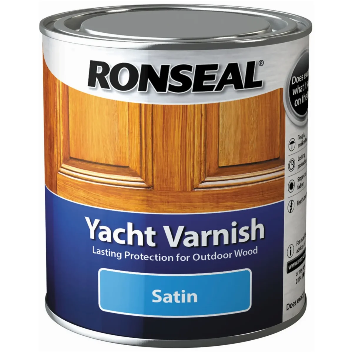 Ronseal Yacht Varnish Satin 500ml - Image 1