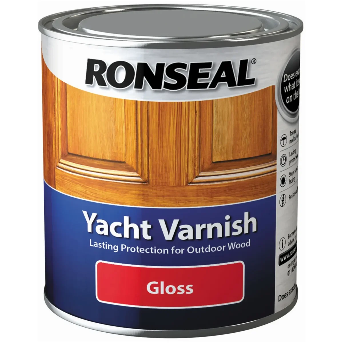 Ronseal Yacht Varnish Gloss 500ml - Image 1