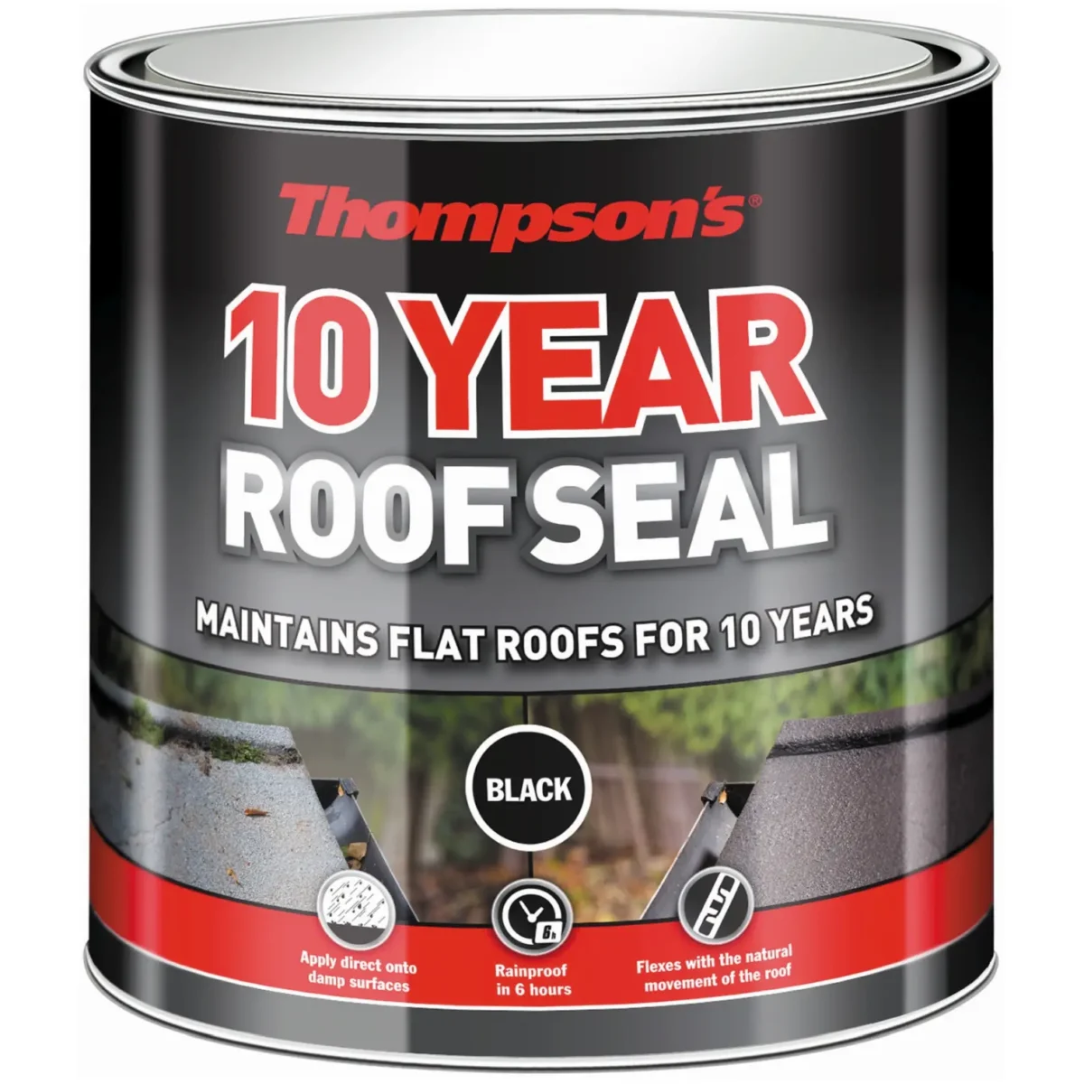 Thompson's Black High Performance Roof Seal 2.5Ltr