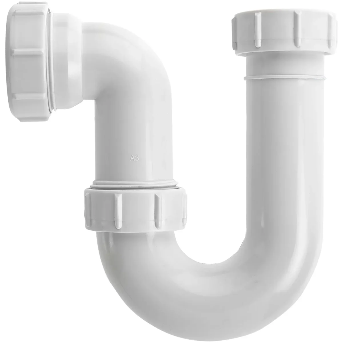 Make Tubular 'P' TrapWHITE37.5x75mm - Image 1