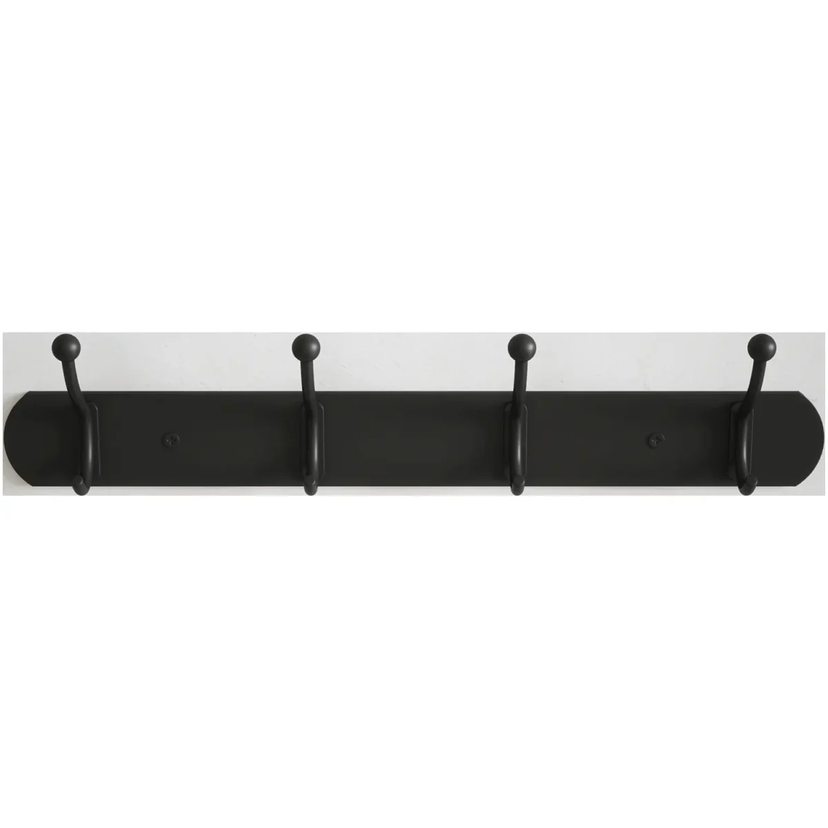 Rothley Hook Rail 4 Hook Black - Image 3