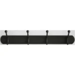 Rothley Hook Rail 4 Hook Black - Image 3