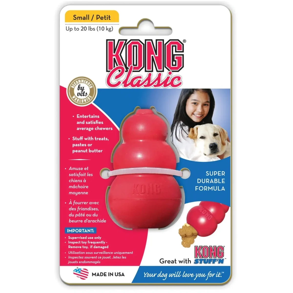 Kong Classic Toy Red Small - Image 1