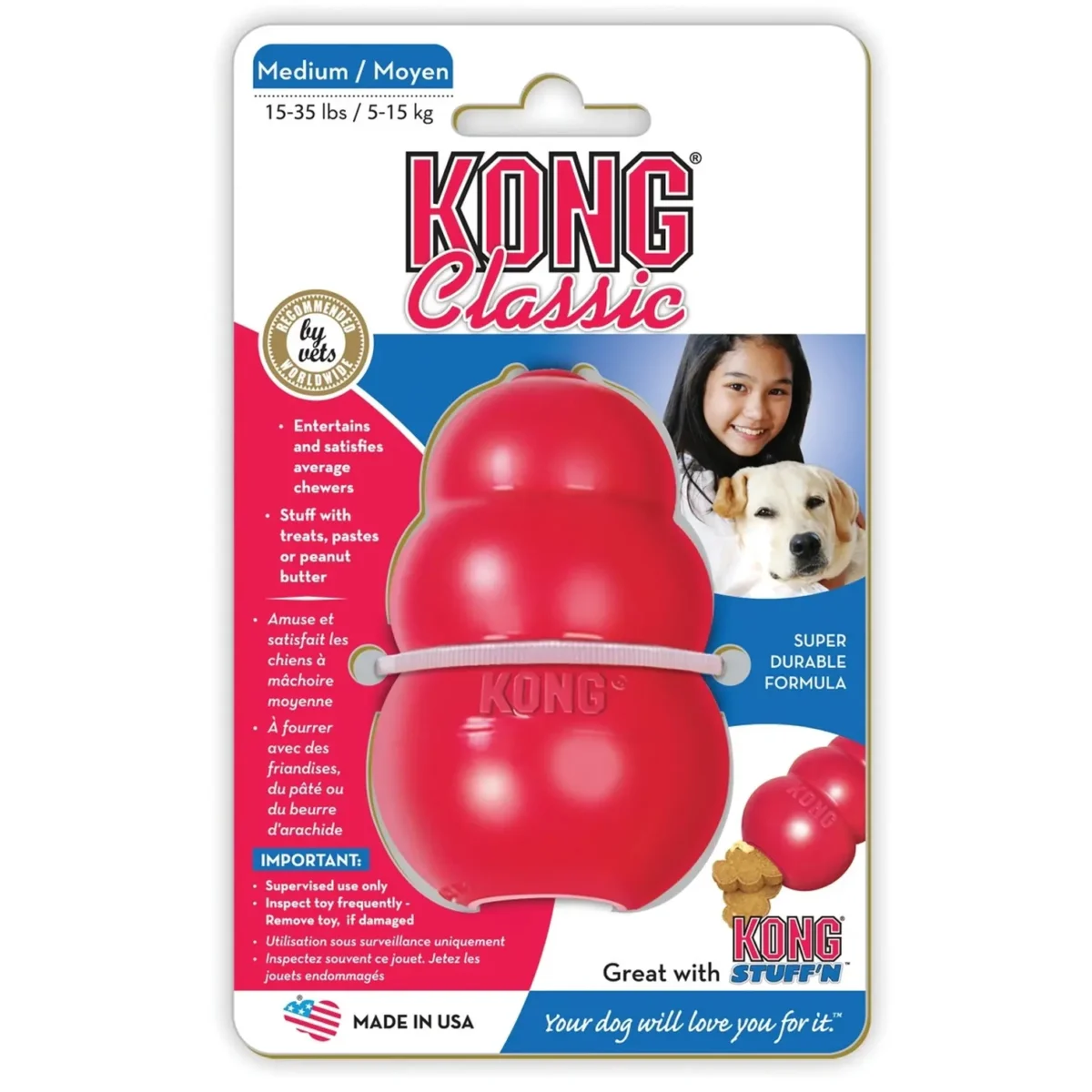 Kong Classic Toy Red Medium - Image 1