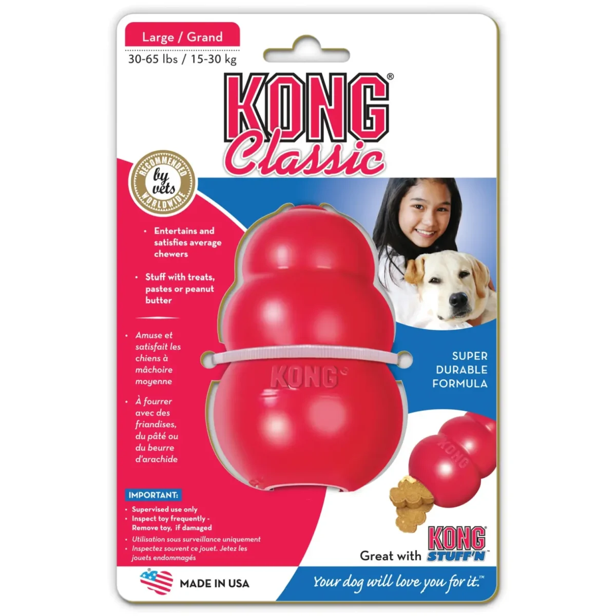 Kong Classic Toy Red Large - Image 1