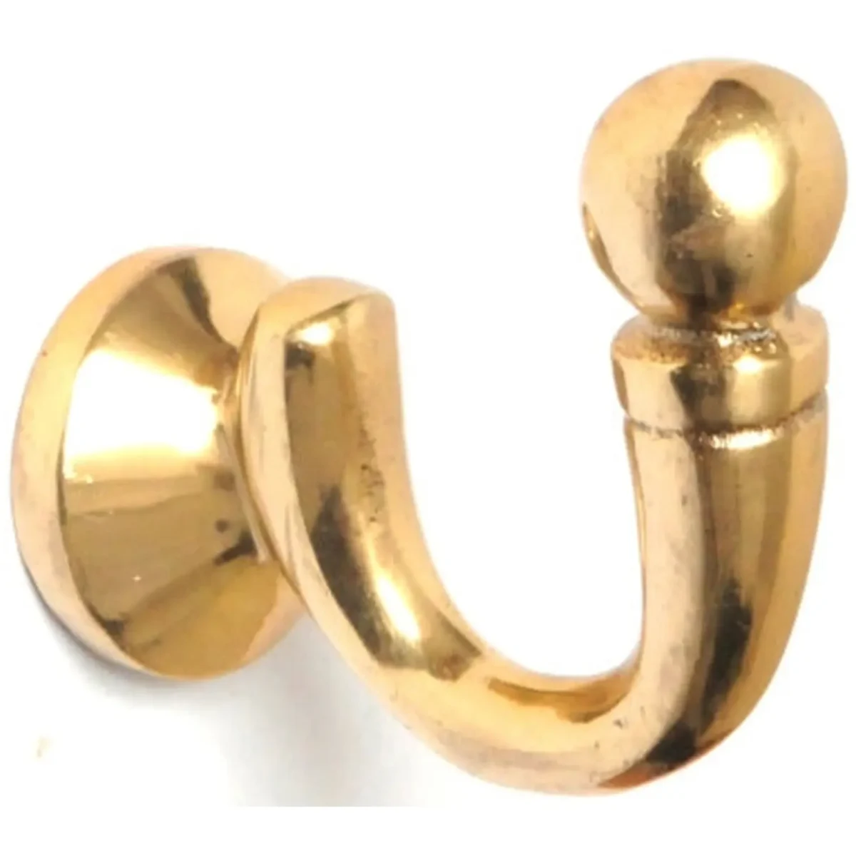 Renaissance Ball End Tie Back Brass pk2 - Image 1
