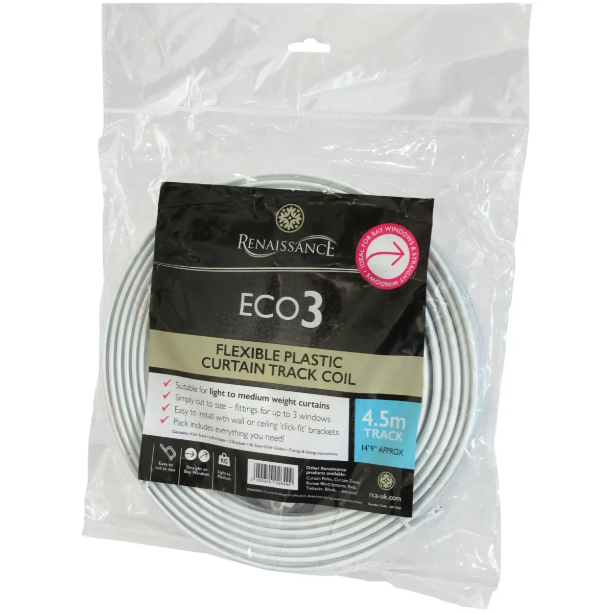 Renaissance Curtain Track Coil Kit (4.5m) - Image 1