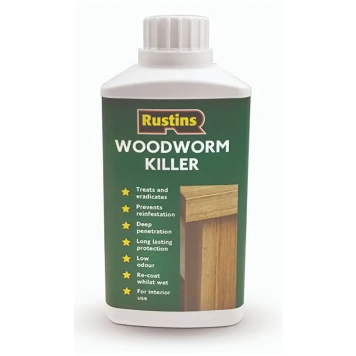 Rustins Woodworm Killer 250ml - Image 1