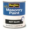 Rustins Masonry Paint Black 500ml