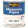 Rustins Masonry Paint White 500ml