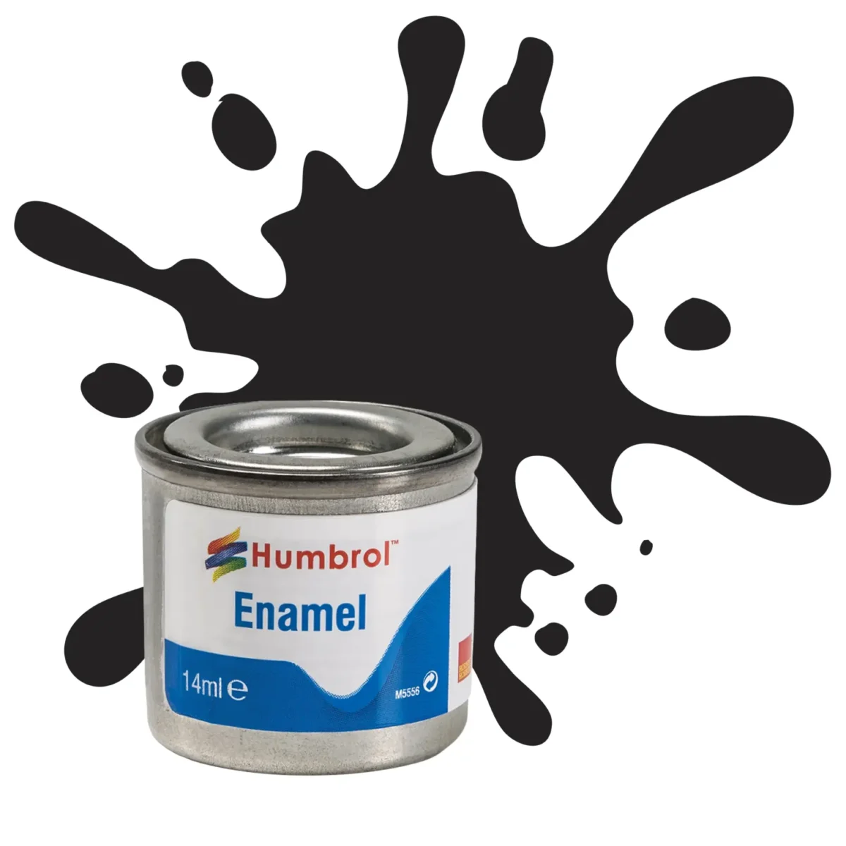 Humbrol No 21 Enamel Gloss Black 14ml - Image 3