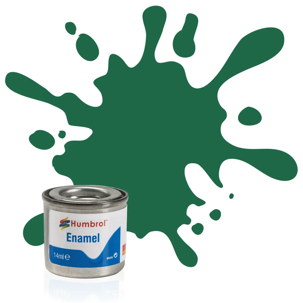 Humbrol No30 Enamel Matt Dark Green 14ml - Image 1