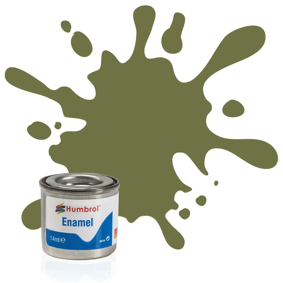 Humbrol No 80 Enamel Matt Grass Green 14ml - Image 1