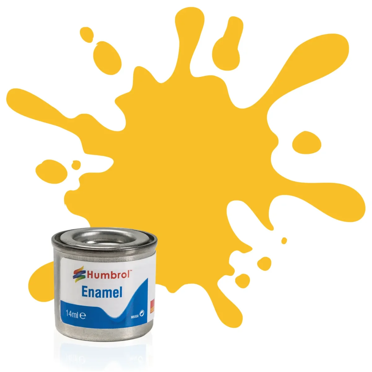 Humbrol No 24 Enamel Matt Trainer Yellow 14ml - Image 1