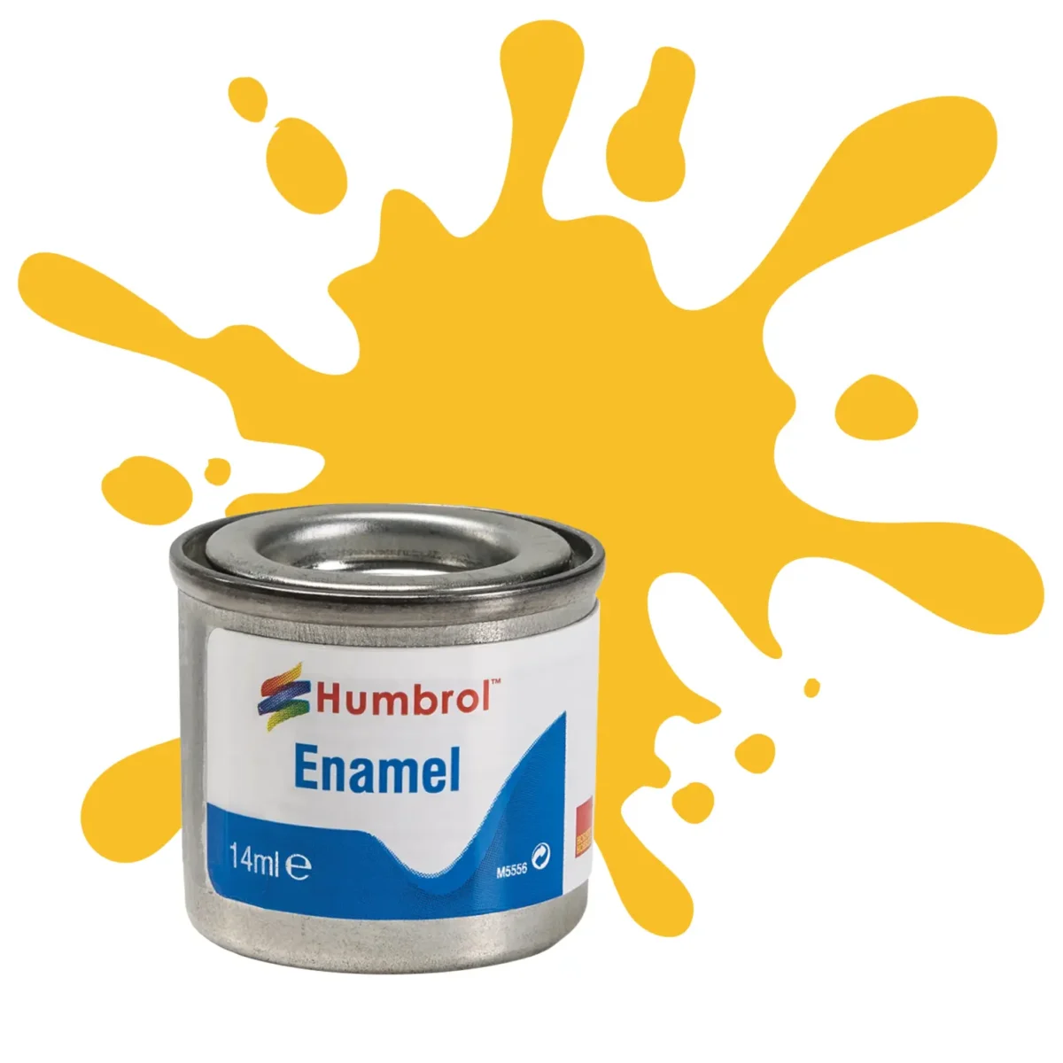Humbrol No 24 Enamel Matt Trainer Yellow 14ml - Image 3