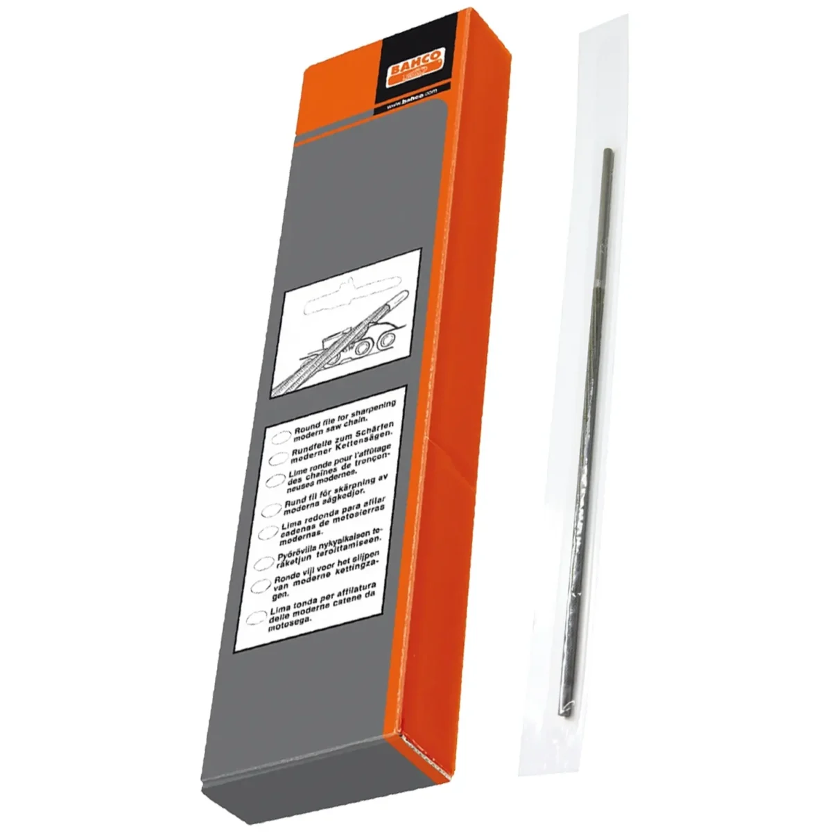 Sandvik 200 x 4.8mm Chain Saw File - Image 1