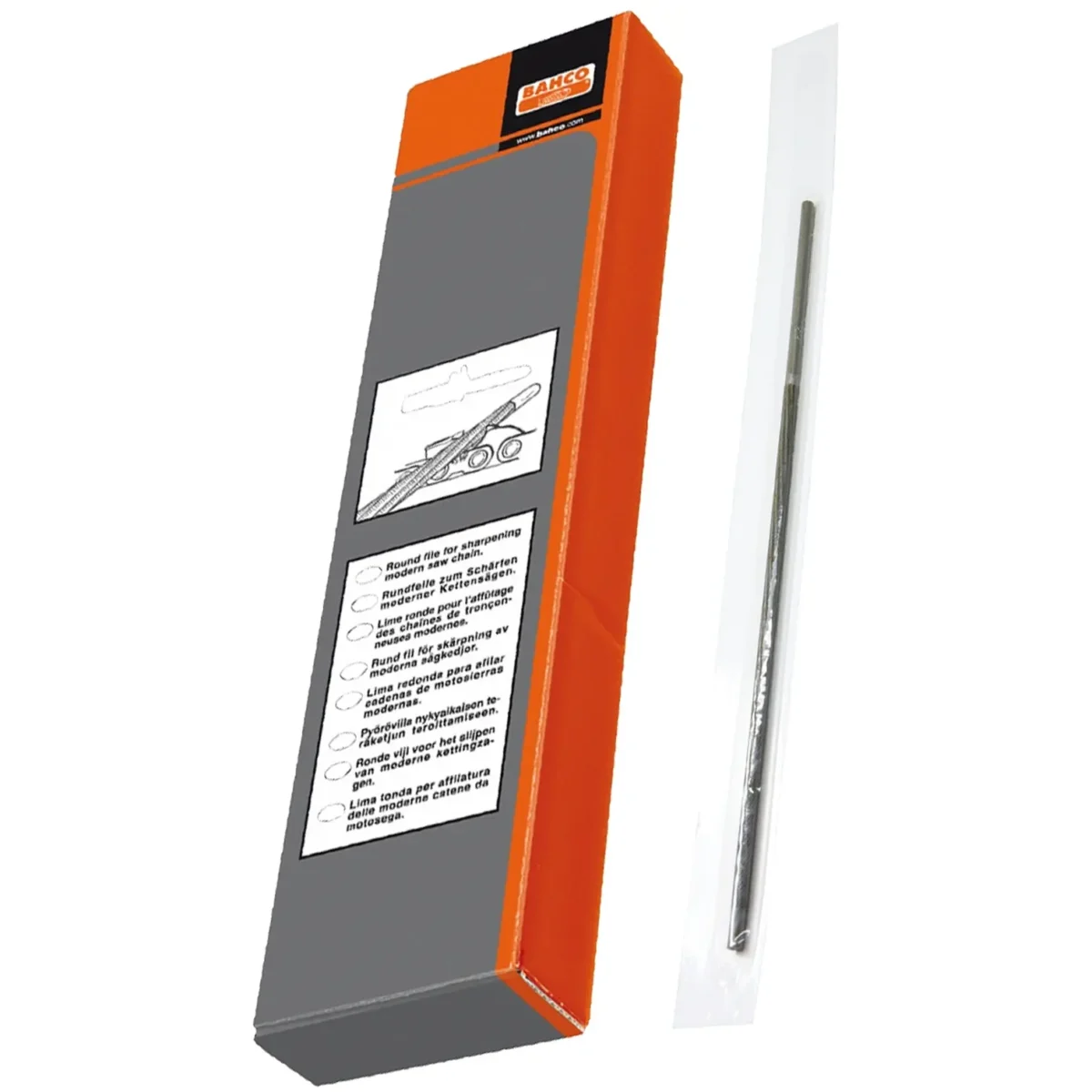 Sandvik 200 x 5.5mm Chain Saw File - Image 1