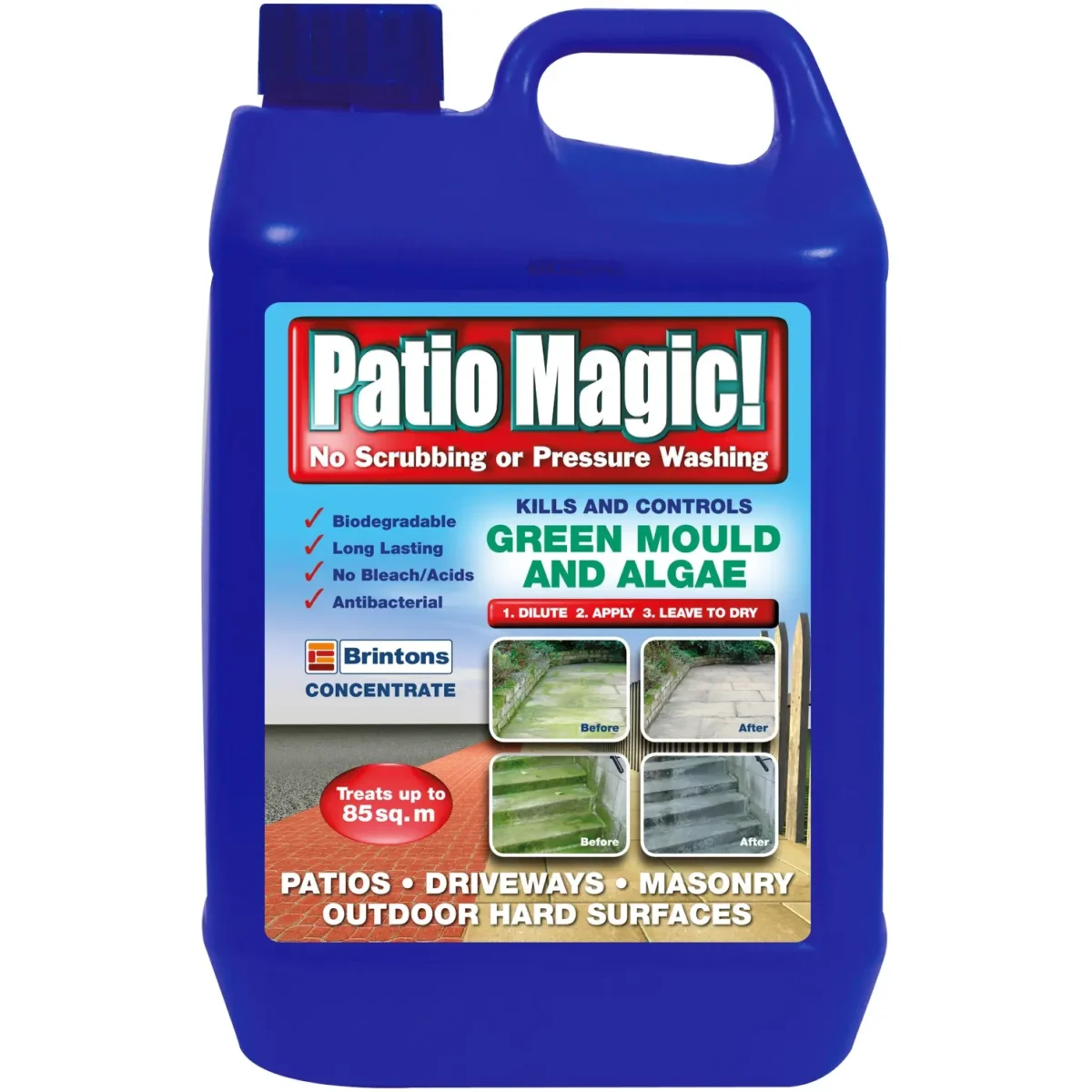Patio Magic Kills & Controls Mould & Algae 2.5Ltr - Image 1