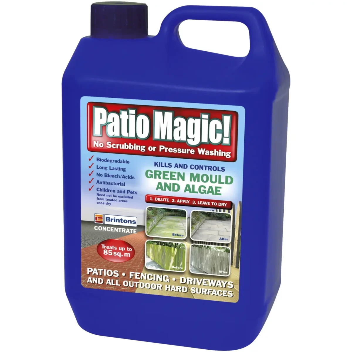 Patio Magic Kills & Controls Mould & Algae 2.5Ltr - Image 3