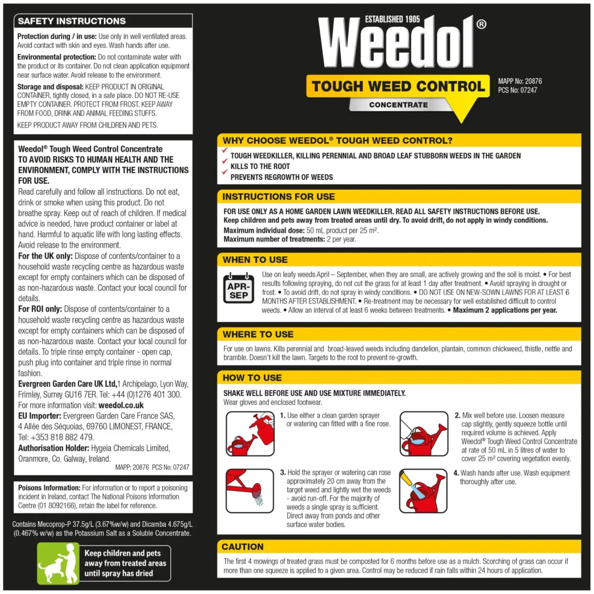 Weedol Tough Weed Control Weedkiller Treats Up To 250 square meters - Image 2
