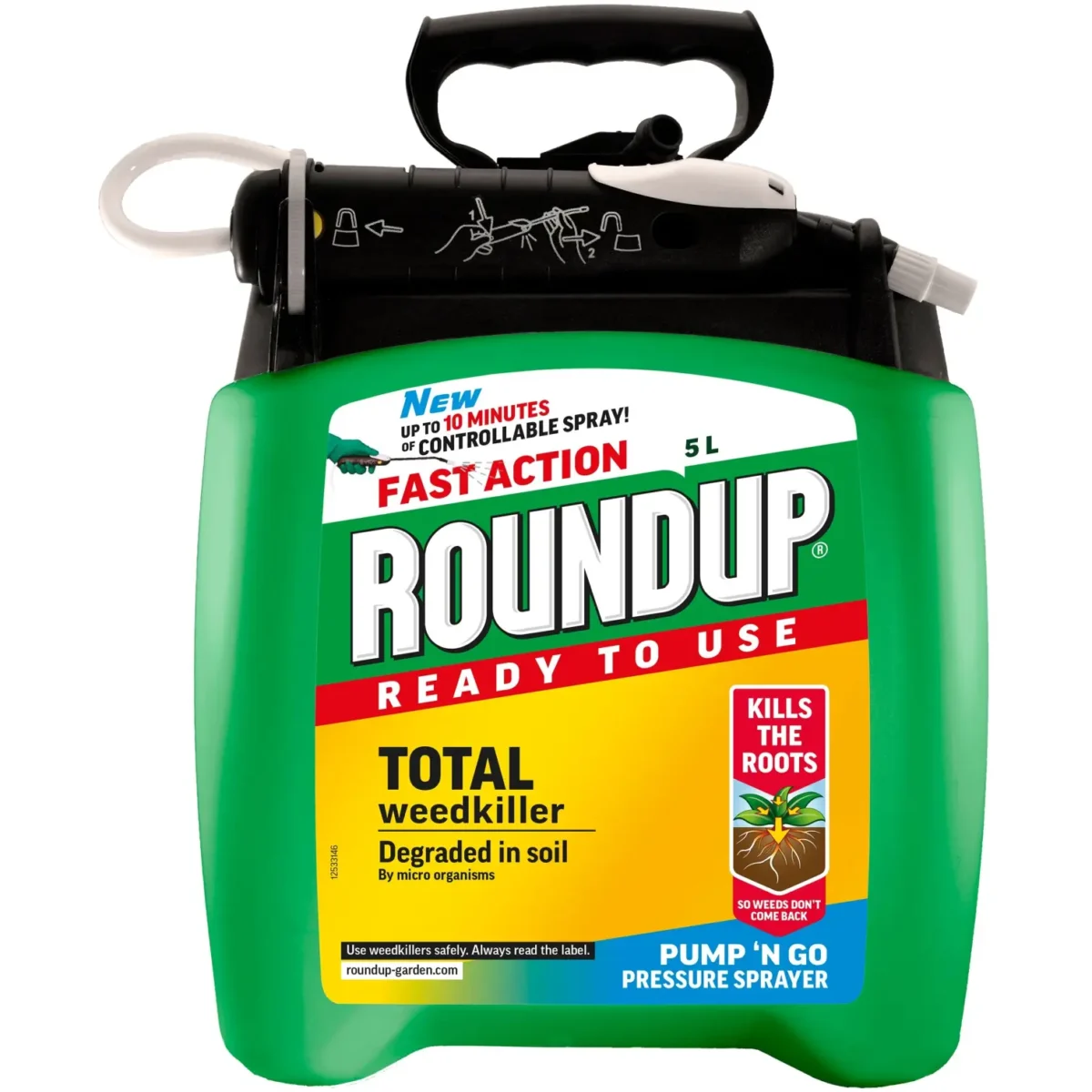 5Ltr Roundup Pump n Go Weedkiller - Image 1