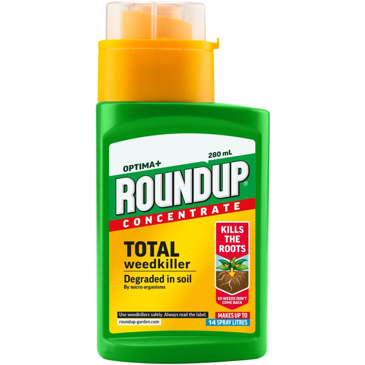 Roundup Optima+ Concentrate Total Weedkiller 280ml - Image 1