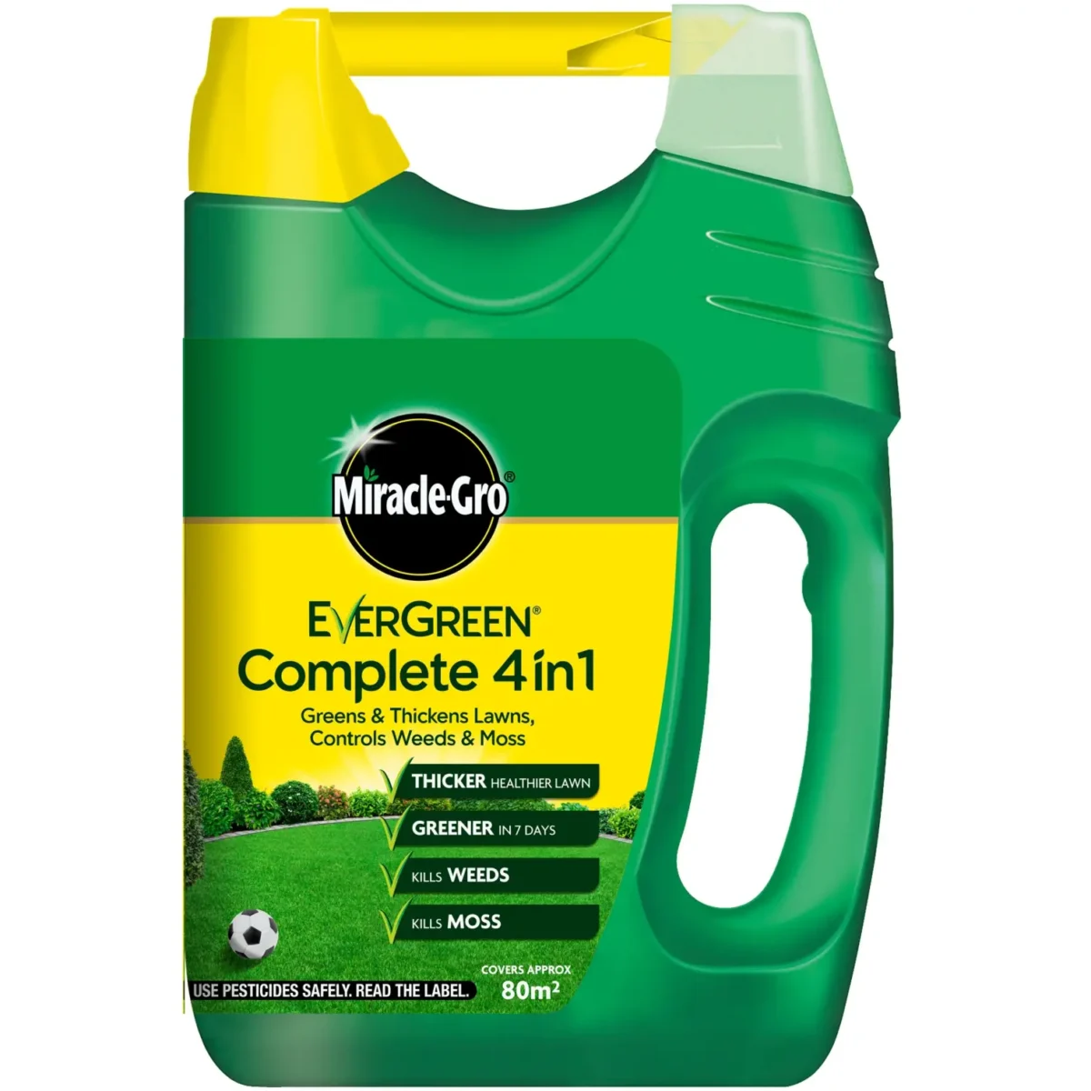 Miracle-Gro Evergreen Complete 4 in 1 With Spreader Covers 80sqm - Image 1
