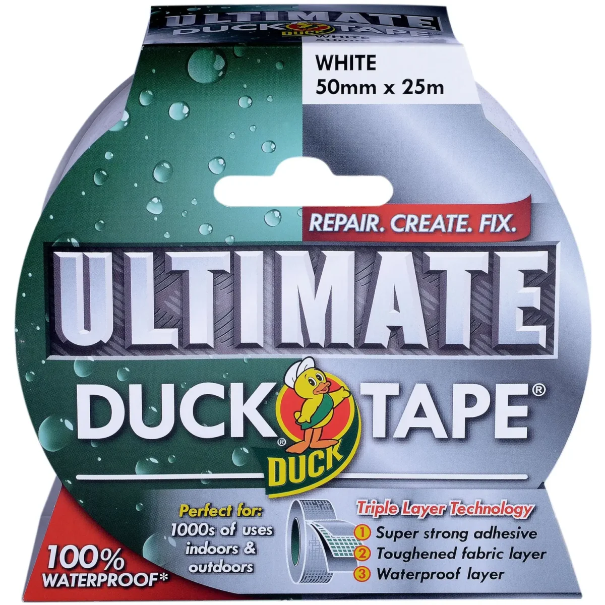 Duck White Ultimate Tape 50mmx25m - Image 1