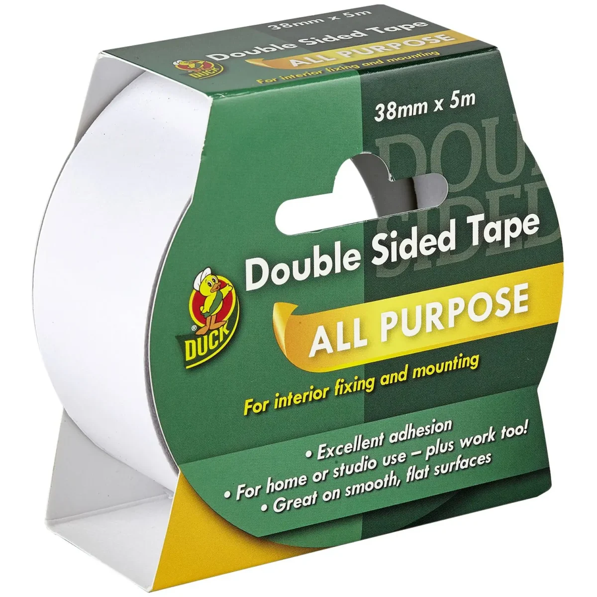 Duck Double Sided All Purpose Tape 38mm x 5m - Image 2