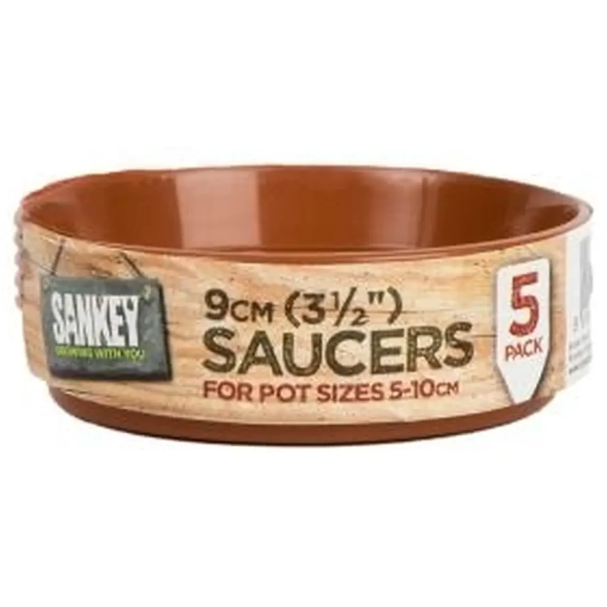 Sankey 2-4" 5-10cmPlastic Saucer (5) T/c - Image 1