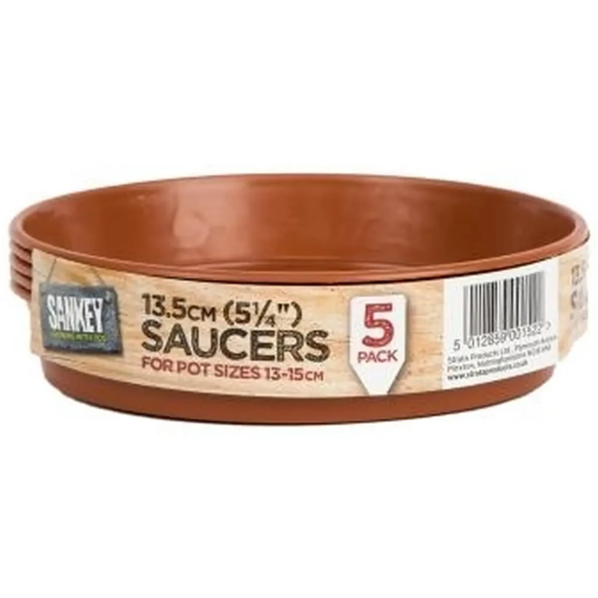 Sankey 5-6" 13-15cmPlastic Saucer (5) TC - Image 1