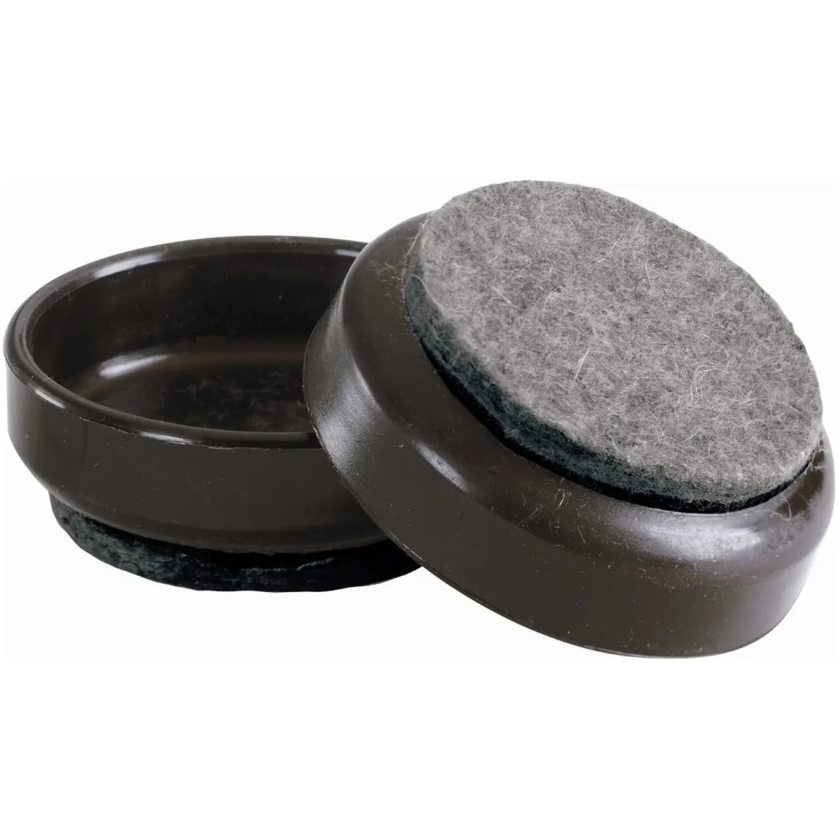 Select 60mm Brown Castor Cup Felt - Image 1