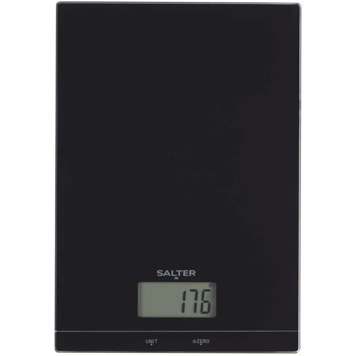 Salter Black Glass Kitchen Scale 5kg - Image 1