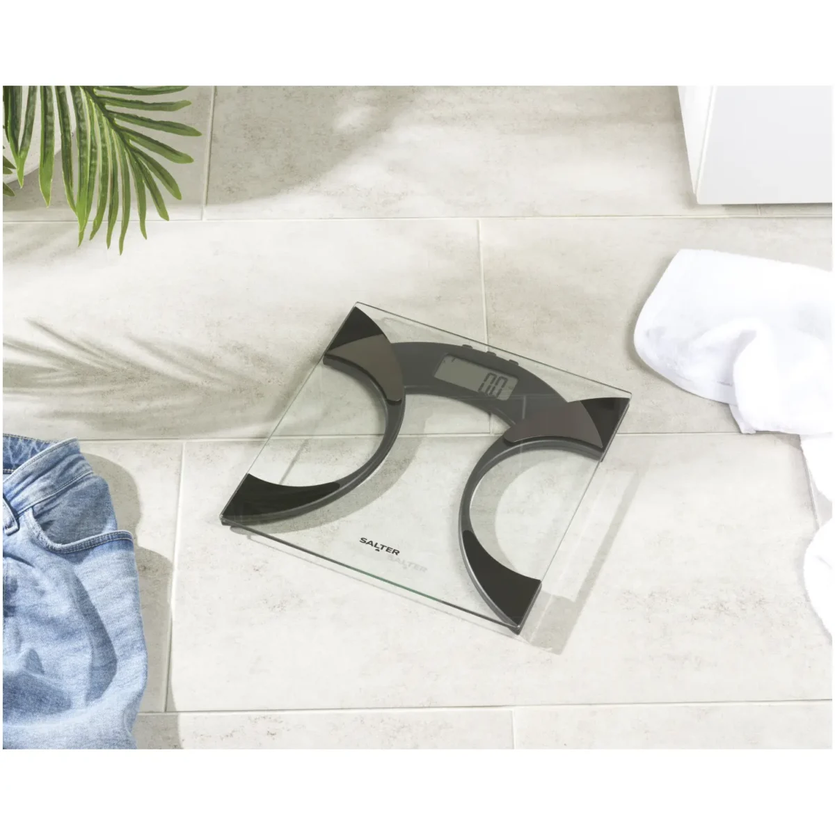 Salter Glass Analyser Bathroom Scale Black - Image 7